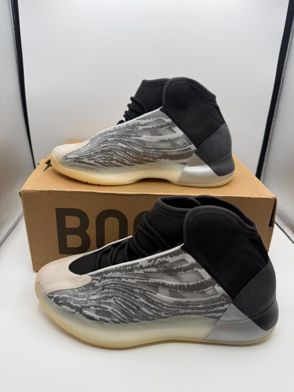 adidas Yeezy Qntm Adults Men's Grey Sneakers Basketball Shoes Q46473 Size 12